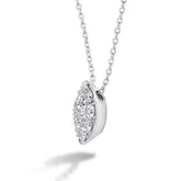 Tessa Diamond Navette Pendant - Dracakis Jewellers